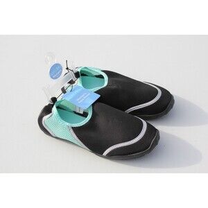 Water Shoes Black/Teal Sun & Sky Womens Size 7-8 Swim Diving Surf Aqua Beach #3